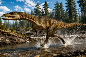 O estranho parente dos crocodilos que andava sobre duas pernas e tinha bico sem dentes