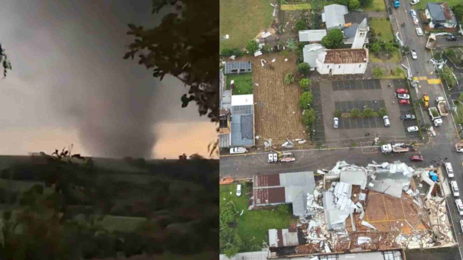 Tornado e confirmado em tres cidades do RS Defesa Civil explica limitacao do radar