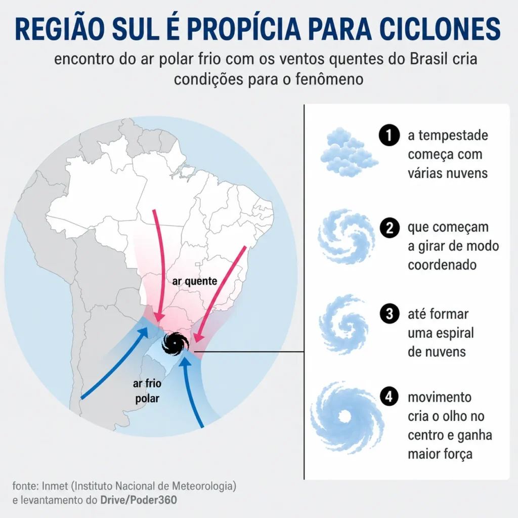 Como um ciclone se forma?