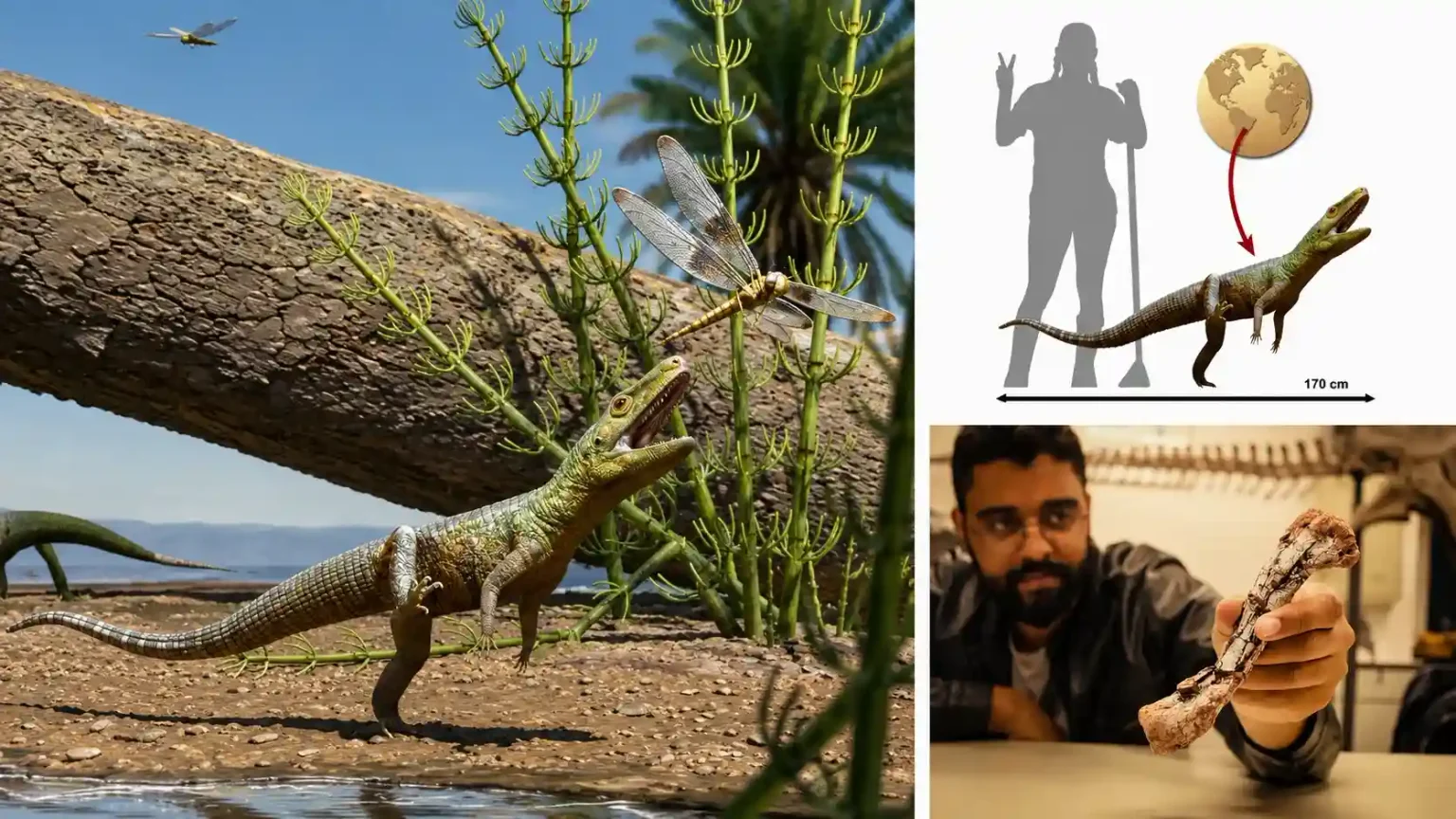 Fossil perdido por 20 anos revela nova especie no RS