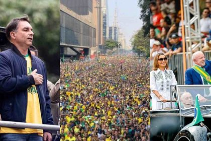 7 de Setembro teve ato eleitoral na Paulista Grito dos Excluidos em mais de 50 cidades e desfile oficial com Lula em Brasilia