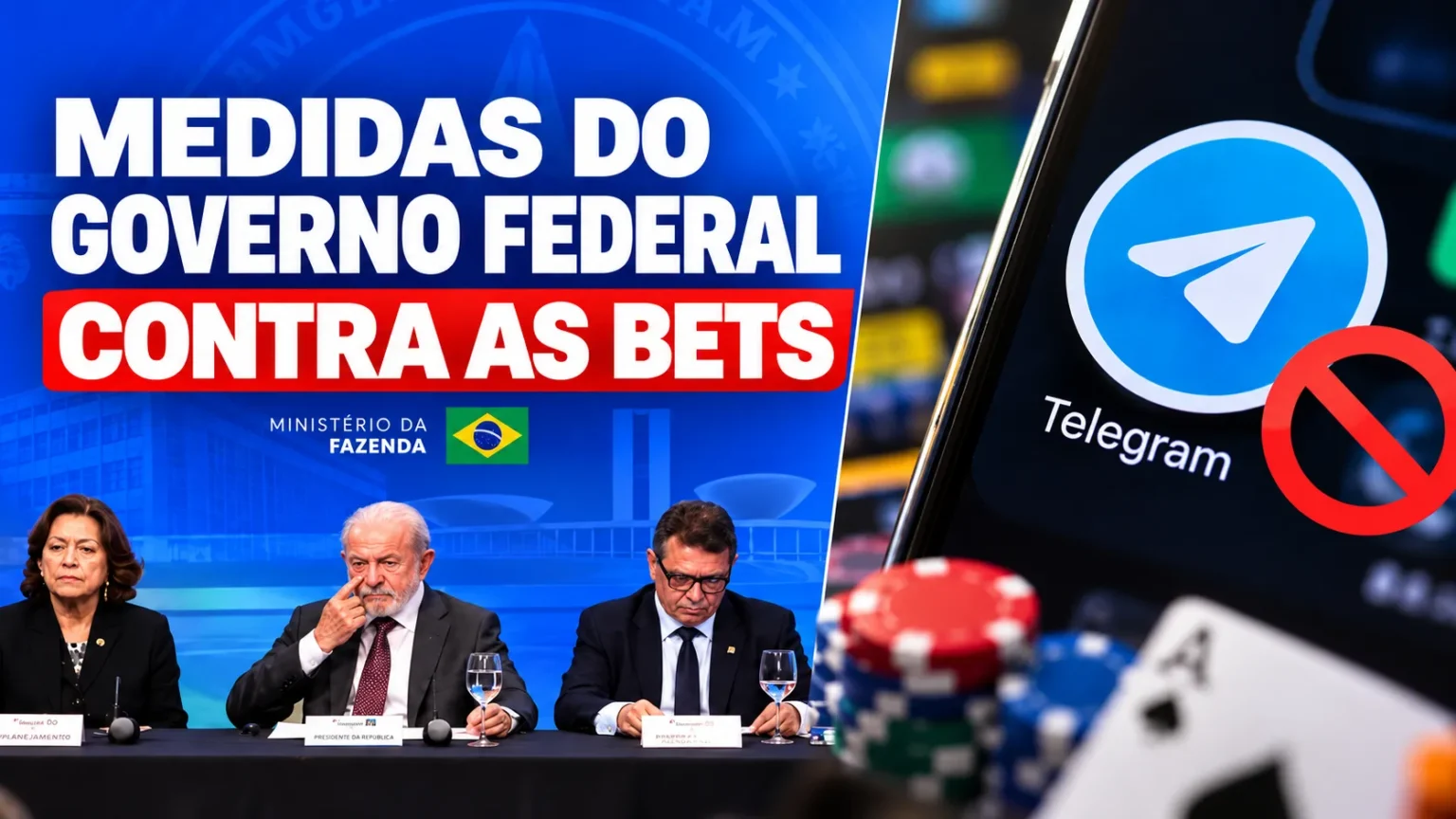 Governo derruba 506 sites de bets e mapeia rede com 212 mil usuarios no Telegram