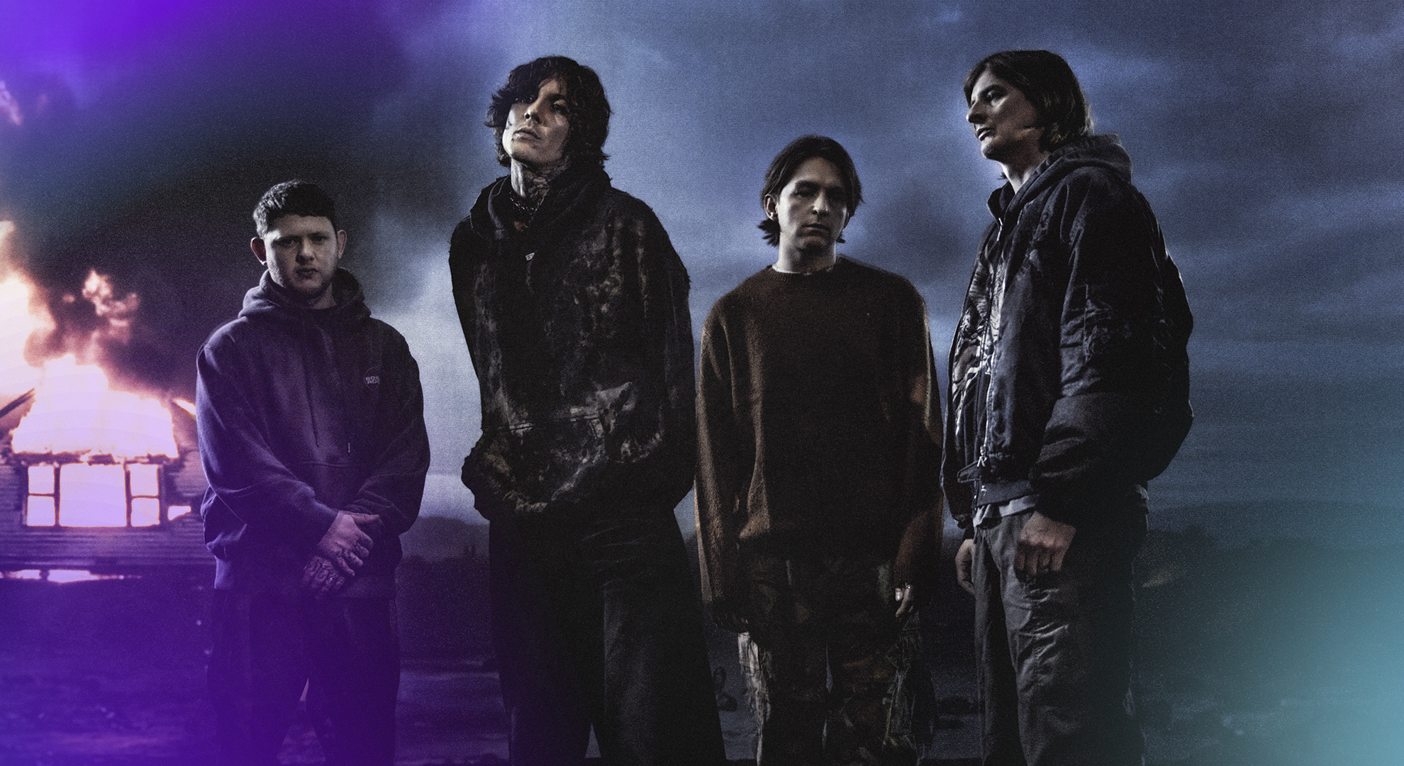 Integrantes do Bring Me The Horizon em imagem promocional oficial do Rock in Rio 2026