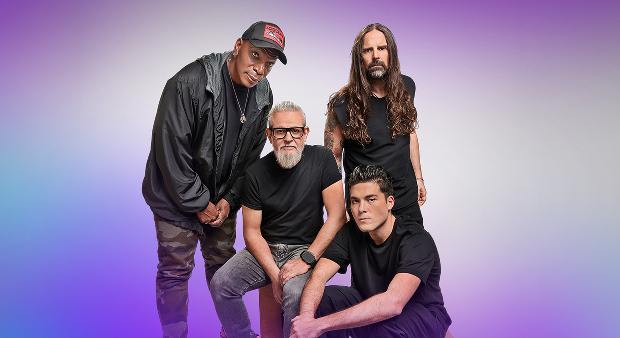 Integrantes do Sepultura em imagem promocional oficial do Rock in Rio 2026